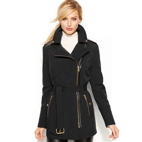 michael kors black cutout blazer womens|Michael Kors husk coat women.